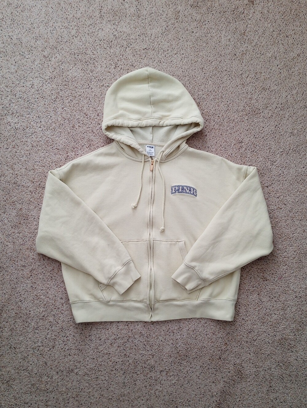 PINK Victoria's Secret Cropped Hoodie Medium